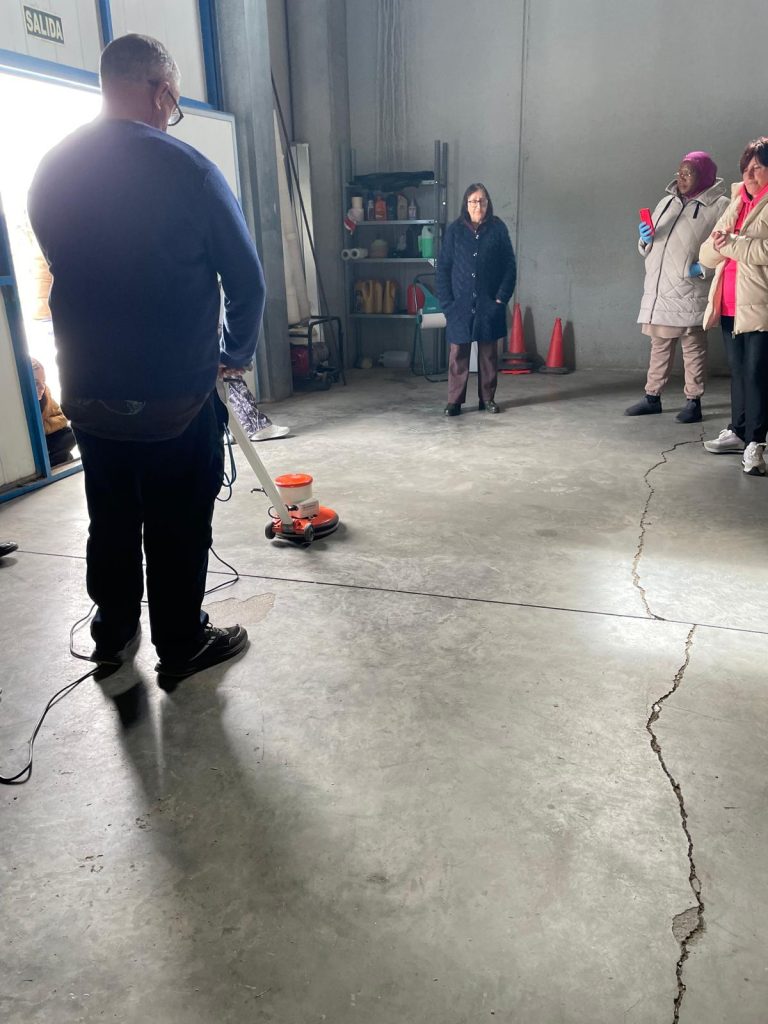 1º día del manejo de máquina rotativa